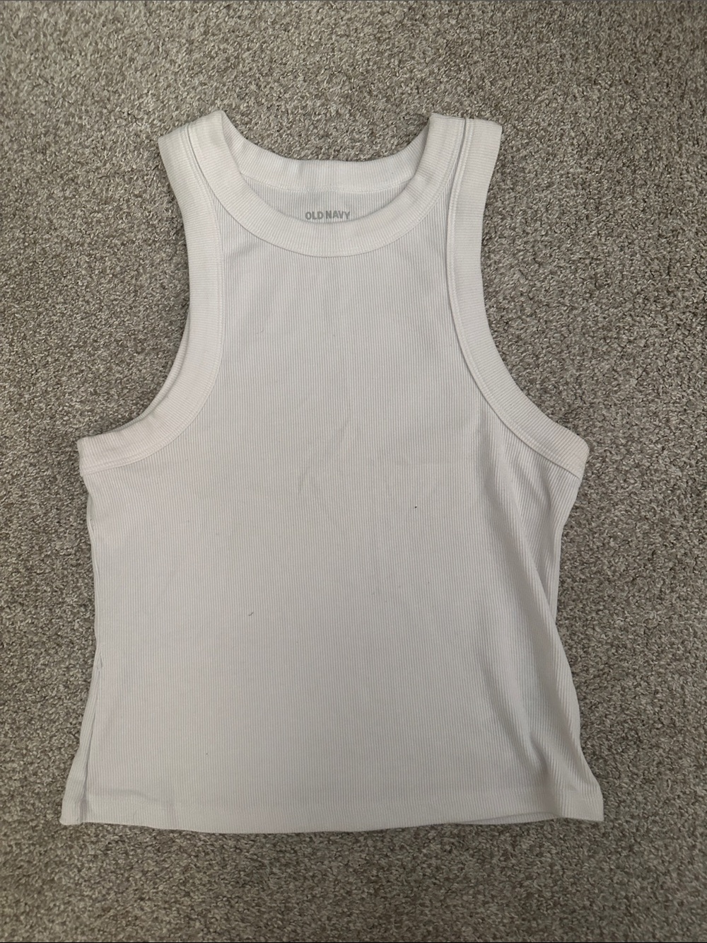 Old Navy White Ribbed Tank